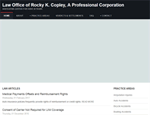 Tablet Screenshot of copleylaw.com